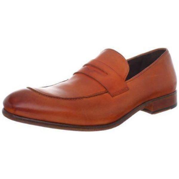 DONALD PLINER men's 8.5 9 loafers shoes penny tang Italy leather-Dress/Formal-Donald J Pliner-8.5/9-Tang-Jenifers Designer Closet