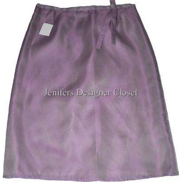 GIANFRANCO FERRE career skirt mauve pink shimmer sheen 42 6 $350-Skirts-Gianfranco Ferre-6-Mauve-Jenifers Designer Closet