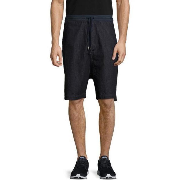 Diesel men's denim shorts Small $168.00 dark blue jeans wash elastic waist-Clothing, Shoes & Accessories:Men's Clothing:Shorts-Diesel-Small-Dark Blue-Jenifers Designer Closet