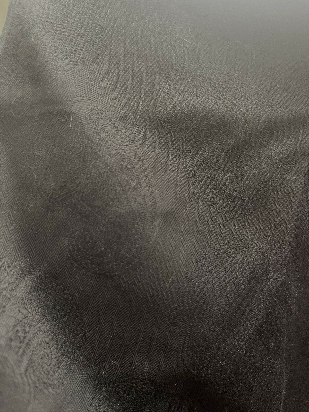 ROBERT GRAHAM Men's XL black paisley shirt contrast cuffs classic fit