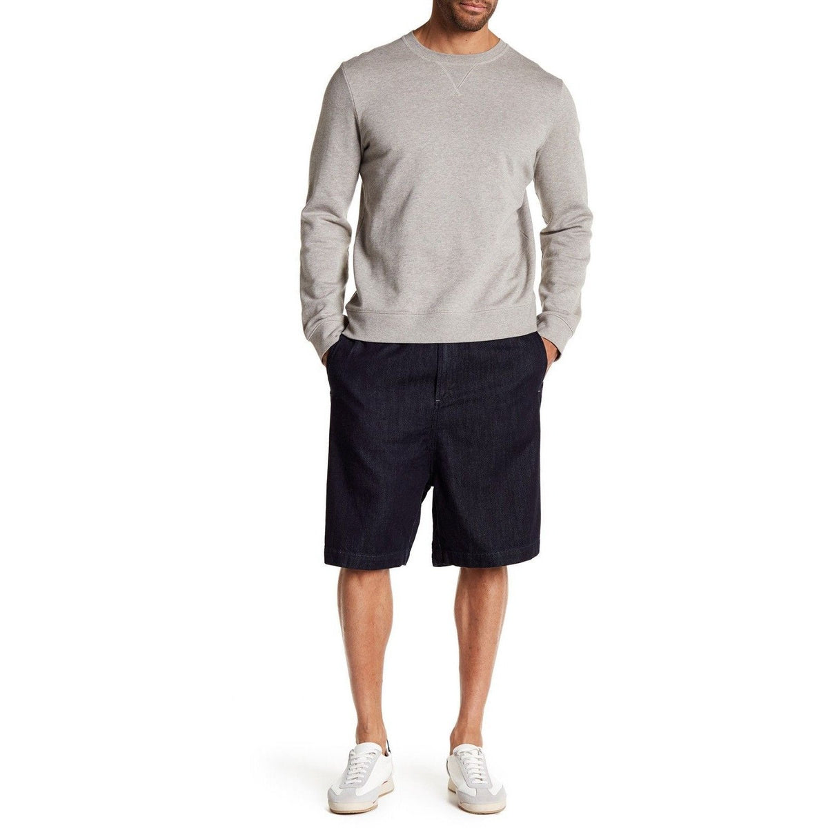 Diesel men's denim shorts Small $168.00 dark blue jeans wash elastic waist-Clothing, Shoes & Accessories:Men's Clothing:Shorts-Diesel-Small-Dark Blue-Jenifers Designer Closet