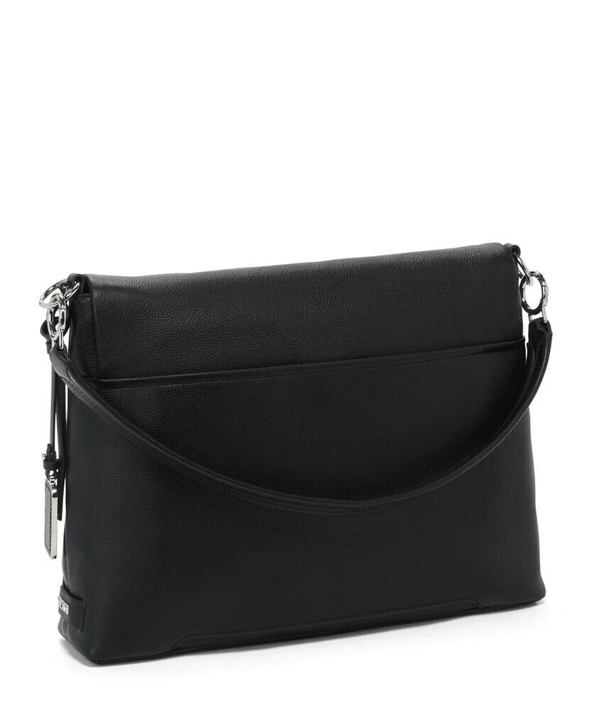 Tumi Stanton Noelle leather Messenger bag handbag purse travel laptop black