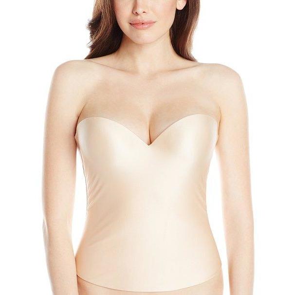 FELINA 38C 40DD Essentials Seamless Hidden Wire Bustier bra 7643 push-up-Bras & Bra Sets-Felina-Jenifers Designer Closet