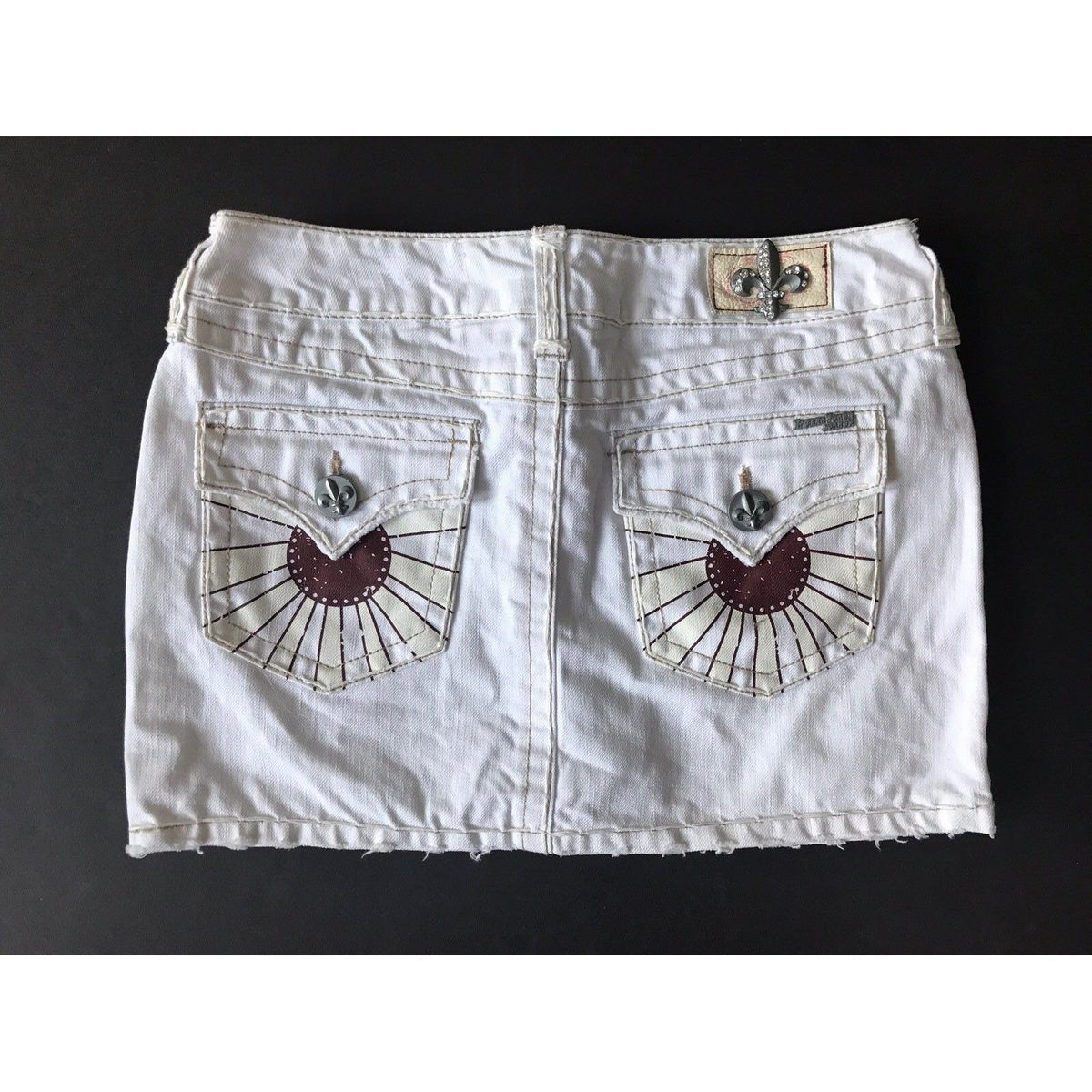 LAGUNA BEACH JEANS Co. 25 Denim White Mini Skirt short-Skirts-Laguna Beach-25-White-Jenifers Designer Closet