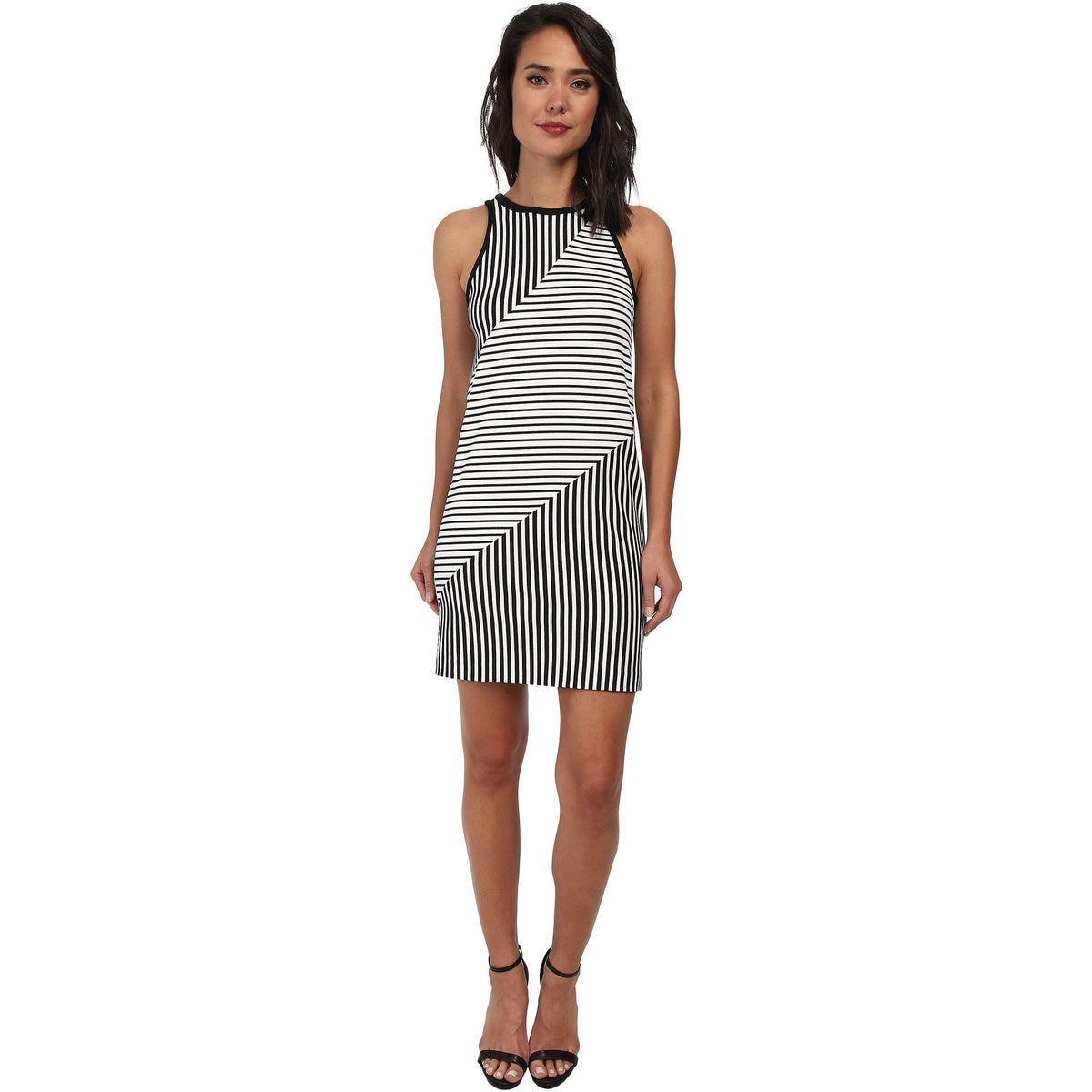 REBECCA MINKOFF tank dress XS Summer jersey striped black white Brady career-Dresses-Rebecca Minkoff-XS-Black/white-Jenifers Designer Closet