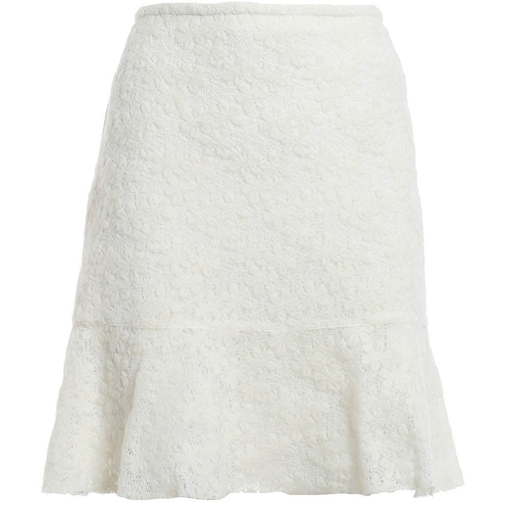 SEE by CHLOE trapeze skirt lace 40 4 off-white lined mini felted $359 soft-Skirts-See by Chloé-40/4-Off-white-Jenifers Designer Closet